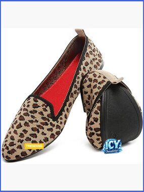 Pointed Toe Ballet Flats with Mesh Material, Comfortable Dressy Shoes